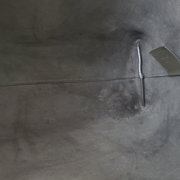 ***SOLD***Saint Laurent Large Leather Shopper Tote in Khaki - Picture 11 of 16